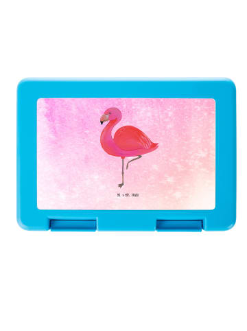 Mr. & Mrs. Panda Brotdose Flamingo Classic ohne Spruch in Aquarell Pink