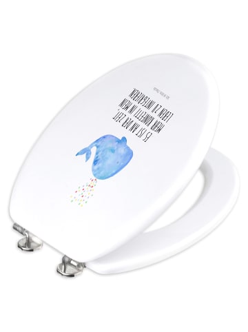 Mr. & Mrs. Panda Klodeckel Wal Konfetti mit Spruch in Weiß