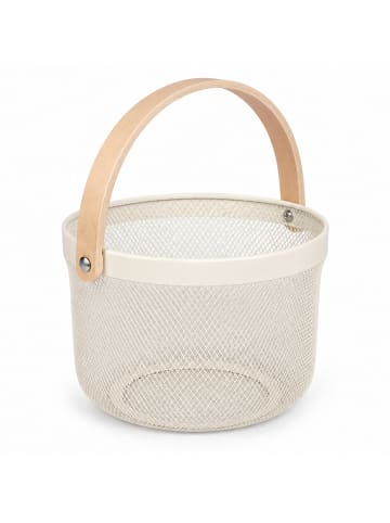 relaxdays Drahtkorb in Creme