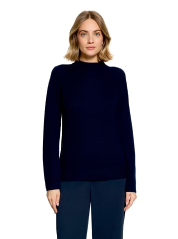 Betty Barclay Kaschmir-Pullover mit Stehkragen in dunkelblau
