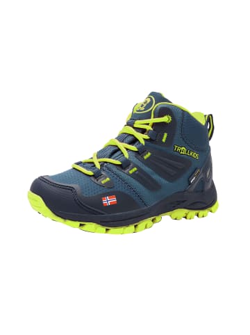 Trollkids Wanderschuh "Rondane" in Marineblau / Limette