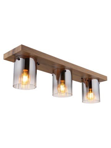 Globo lighting Deckenleuchte "UNDERWOOD" in brown
