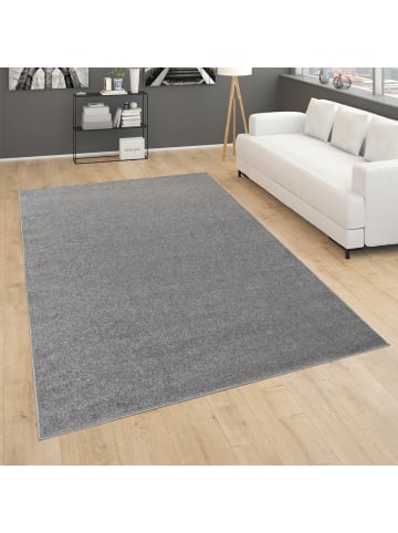 KADIMA DESIGN Waschbarer Teppich waschmaschinenwaschbar Unifarben Küche, Flur in Anthrazit