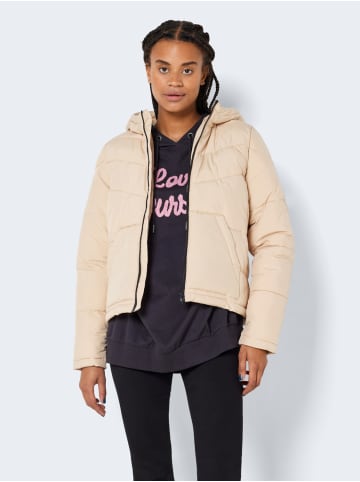 Noisy may Warme Puffer Stepp Jacke Winter mit Kapuze NMDALCON in Beige