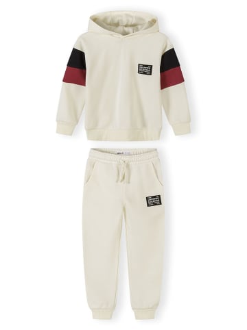 Minoti 2-tlg Jogginganzug 29FLEECE257 in weiß
