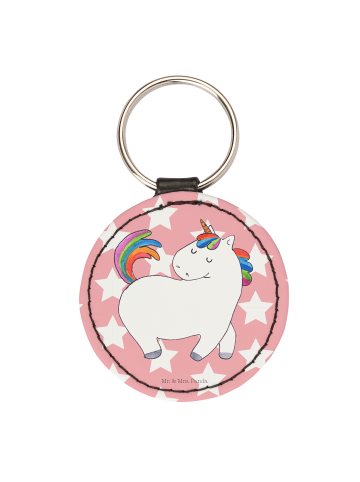Mr. & Mrs. Panda Taschenanhänger Einhorn Stolzieren ohne Spruch in Rot Pastell