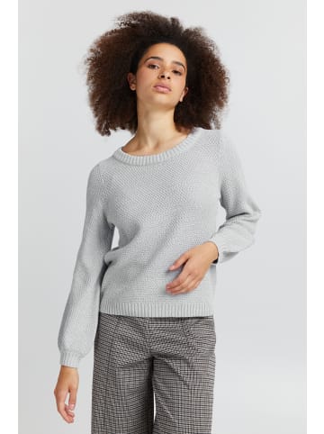 ICHI IHNoelle loose fit in Light grey melange