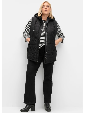 sheego Bootcut-Jeans in black denim