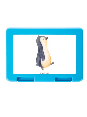 Mr. & Mrs. Panda Bentobox Pinguin mHerzieren ohne Spruch in Weiß