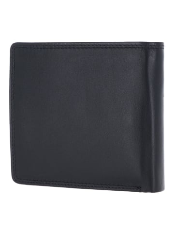 Golden Head Polo Geldbörse RFID Schutz Leder 11 cm in schwarz
