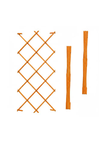 relaxdays 3 x Rankgitter in Orange – (B)120 x (H)180 cm