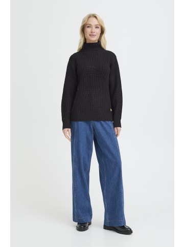 Oxmo Rollkragenpullover OXEdna in Schwarz