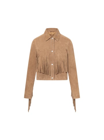 Bolongaro Trevor Lederjacke Nora Fringe in braun
