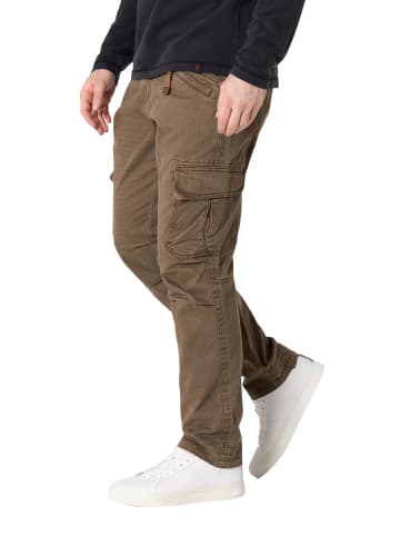 Timezone Cargohose Regular Fit Taschen Baumwolle Reißverschluss in Braun