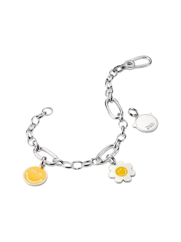 Thomas Sabo Smileyworld® Daisy Charm-Anhänger Connect in silber, bunt