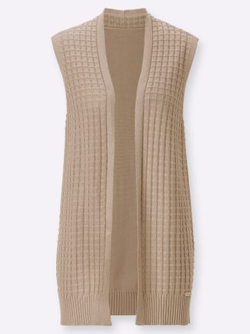 WITT WEIDEN Long-Strickweste in beige
