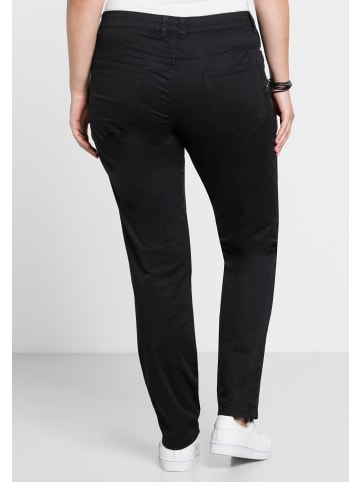 sheego Stretch-Hose in schwarz