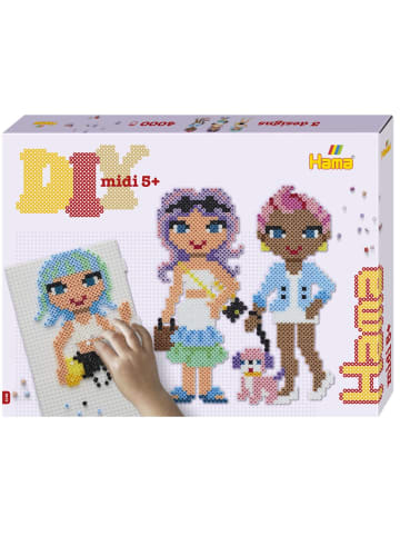 Hama Geschenkpackung Fashion Girls Midi-Bügelperlen in bunt