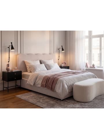 Beliani 2-tlg Doppelbett NANTERRE in Beige