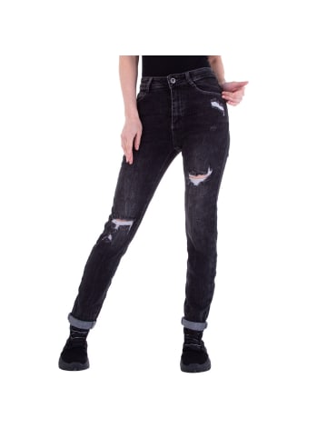 Ital-Design Jeans in Schwarz