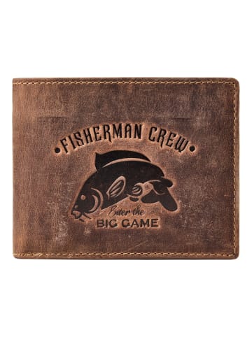Greenburry Karpfen Geldbörse Leder 12.5 cm brown