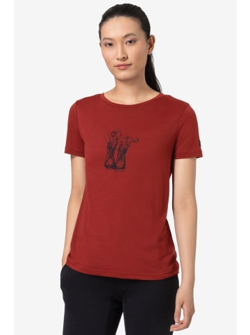 super.natural Merino T-Shirt in rot