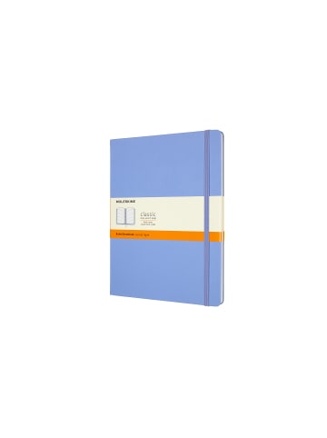 Moleskine Notizbuch mit festem Einband, 70g-Papier, Liniert "Classic" in Hortensien Blau