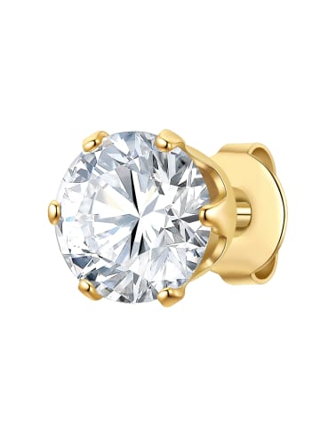 True Rebels Ohrringe aus Edelstahl Zirkonia in gelbgold
