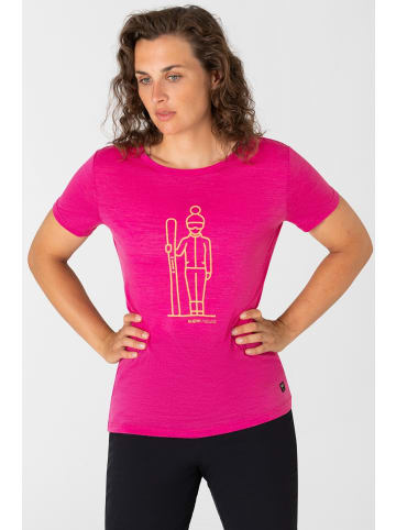 super.natural Merino T-Shirt in fuchsia