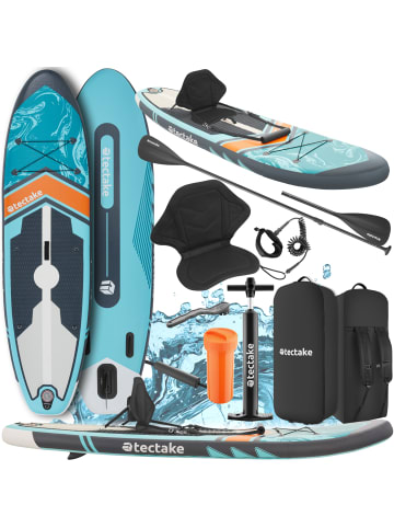 tectake Sup Zenon - Aufblasbares Allroundboard mit Kippstabilität