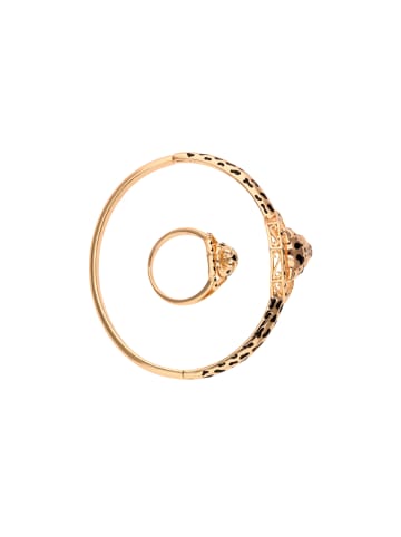 gaya Women Jewelry Set in Rose Gold Black