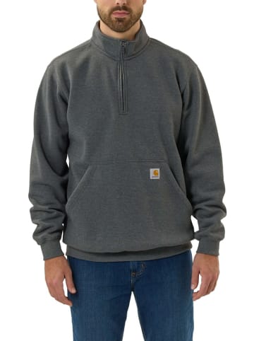 CARHARTT  Pullover "Quarter-Zip 105294" in Grau