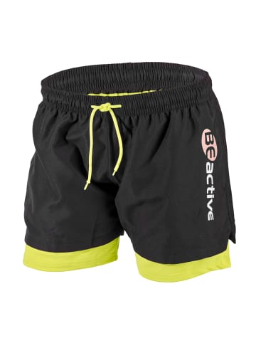 BECO the world of aquasports Badeshorts Aqua Duo in neongelb-schwarz