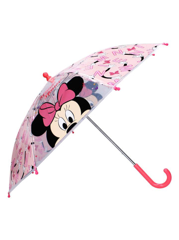 Disney Minnie Mouse Stockschirm rosa & transparent | Minnie Maus | Kinder Regenschirm