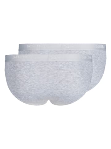 Skiny Slip 2er Pack in Grau