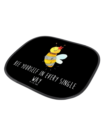 Mr. & Mrs. Panda kfz sonnenschutz Biene Blume mit Spruch in Schwarz