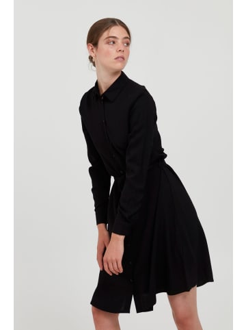 ICHI Blusenkleid in schwarz