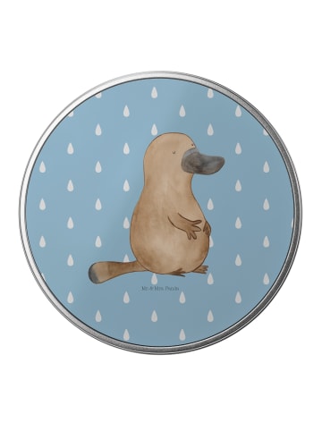 Mr. & Mrs. Panda Kaffeedose Schnabeltier Mut ohne Spruch in Blau Pastell