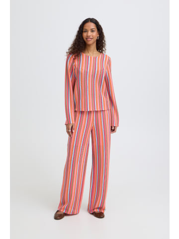 ICHI Langarm-Shirt IHLIBELLA Loose fit in MULTI STRIPE