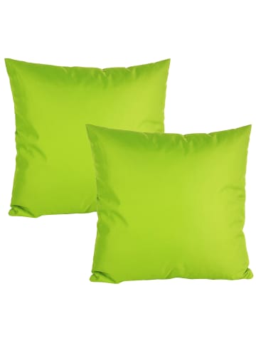 JACK 2er Set Outdoor Kissenhülle 60x60cm Uni in Grün