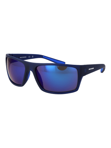 Skechers Männer Sonnenbrille Rechtwinklig Blau