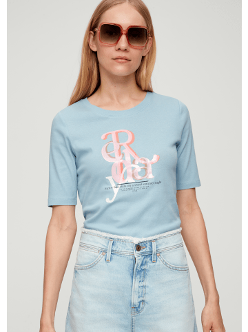 s.Oliver T-Shirt kurzarm in Blau