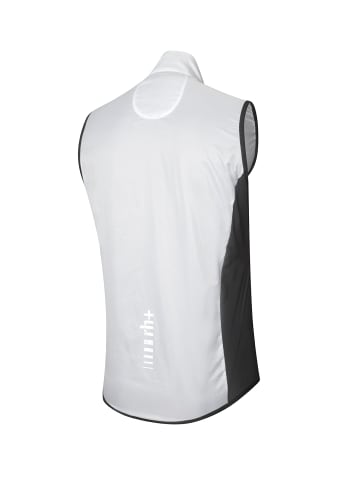 rh+ Fahrradweste Emergency Pocket Vest in white-black