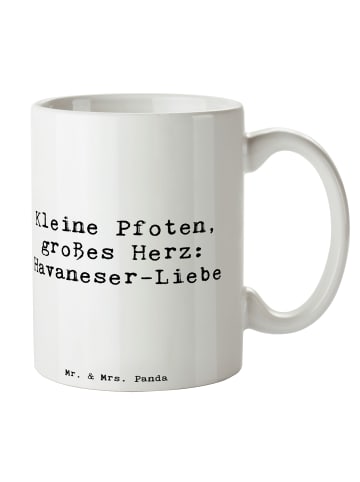 Mr. & Mrs. Panda Tasse Spruch Havaneser Liebe mit Spruch in Weiß