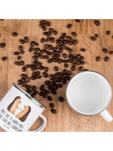 Mr. & Mrs. Panda Pott 15. Hochzeitstag Gläserne Hochzeit mit Spruch in Weiß