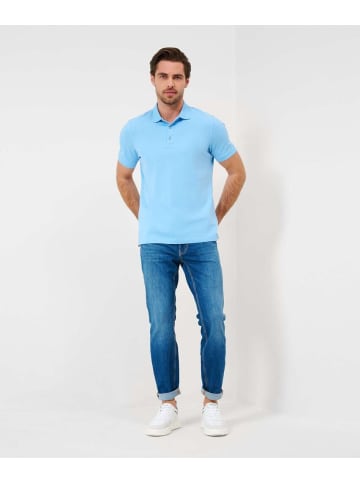 BRAX  Polo in smooth blue