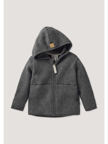 Hessnatur Fleece-Jacke in anthrazit
