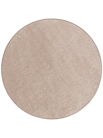 Snapstyle Hochflor Velours Teppich Luna Rund in Terracotta