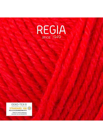 Regia Handstrickgarne 4-fädig Uni, 50g in Red