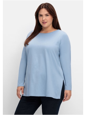 sheego Longshirt in bleu